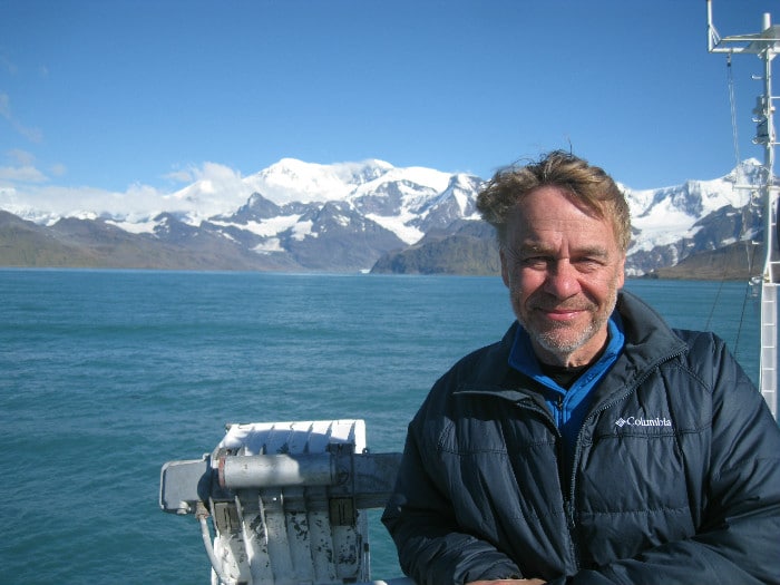 Gary on board Polar Pioneer during his voyage with Aurora Expeditions