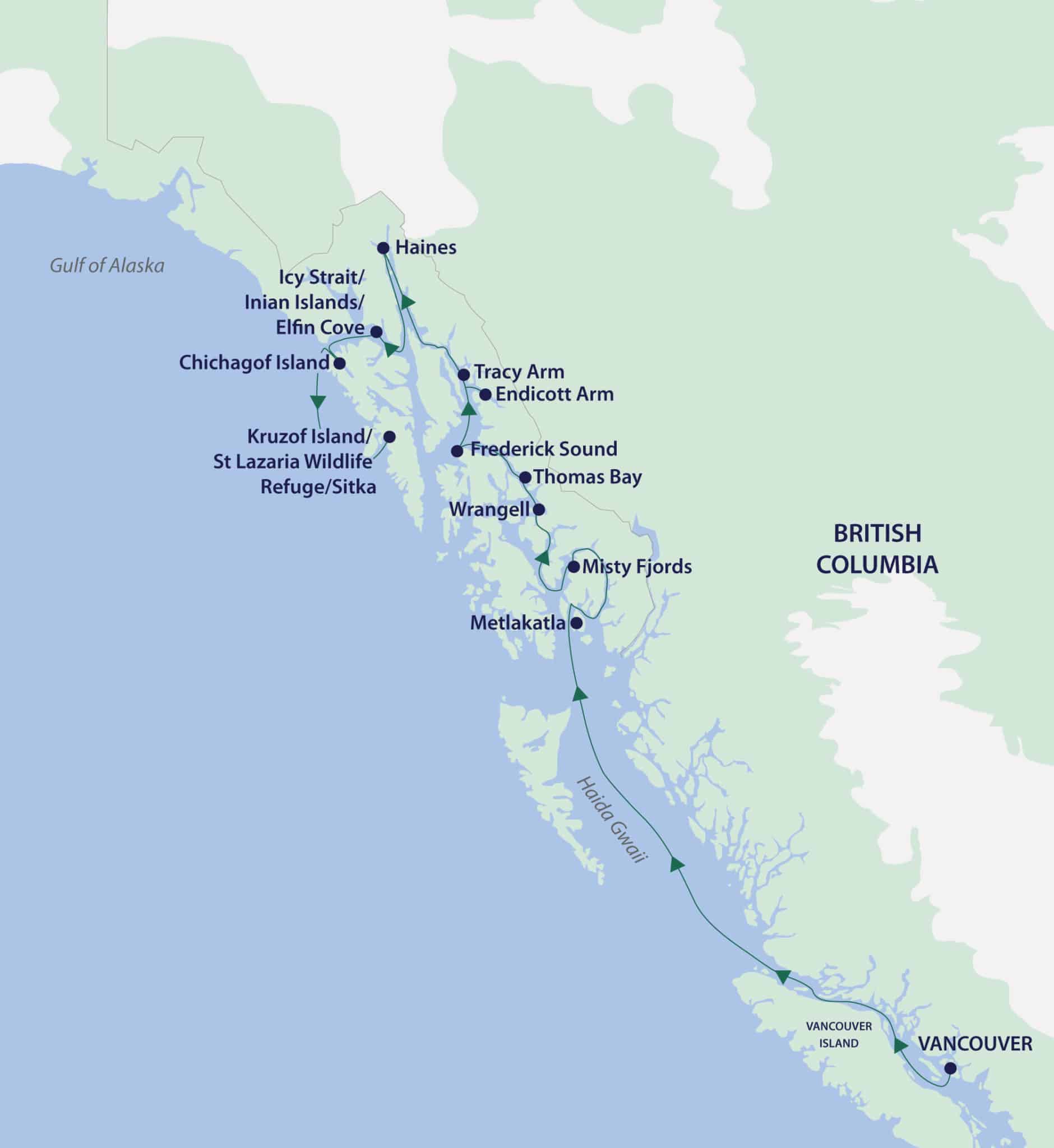 Alaska Adventure map