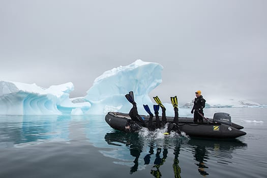 Diving in Antarctica